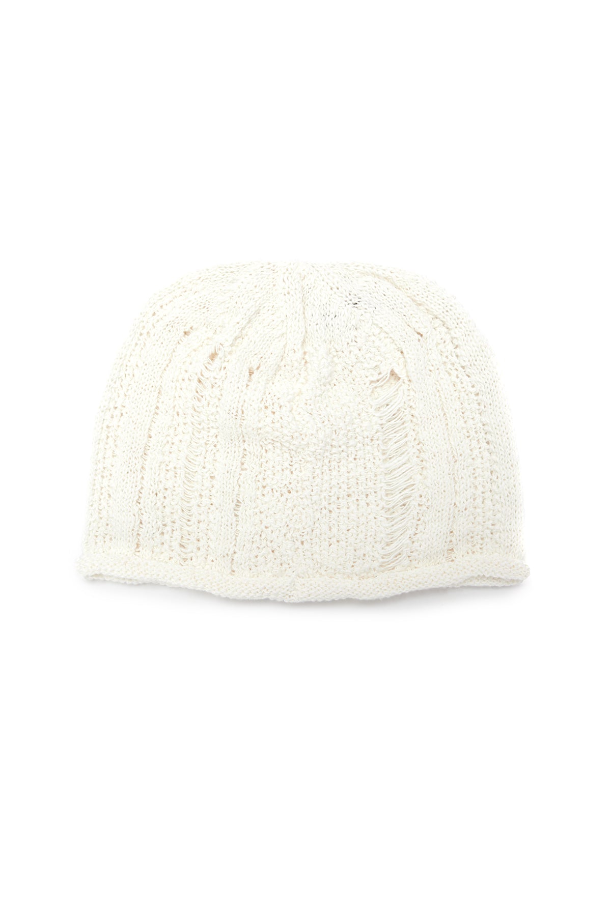[matinkim] STRIPE CHUNKY BEANIE IN IVORY