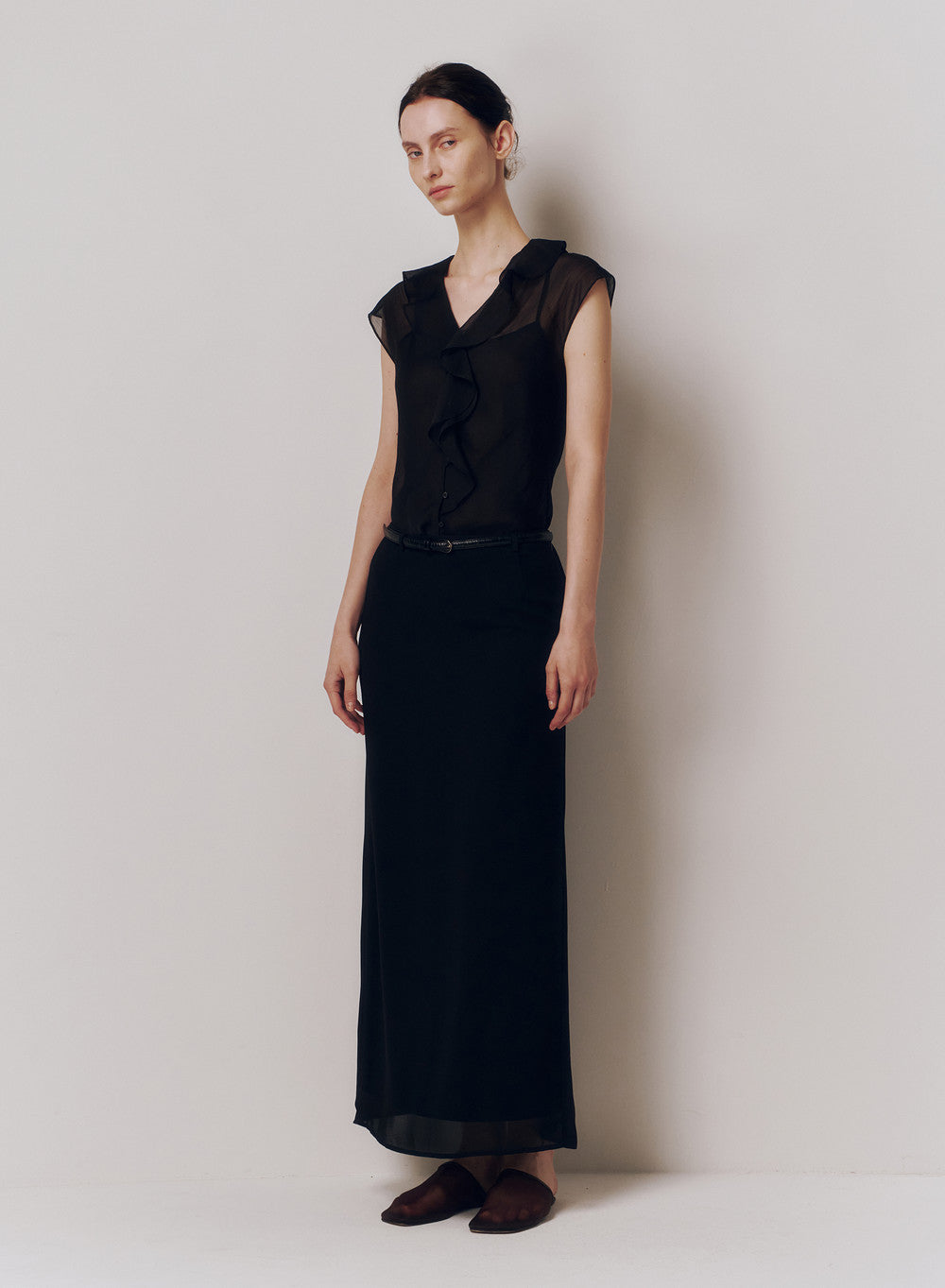 Kindersalmon Gamache Fluid Blouse Black