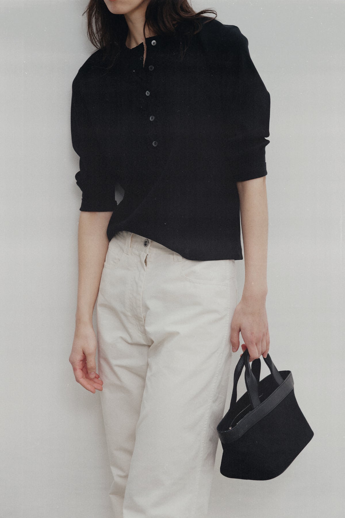 Nothing Written 1967 half tote bag (Black)