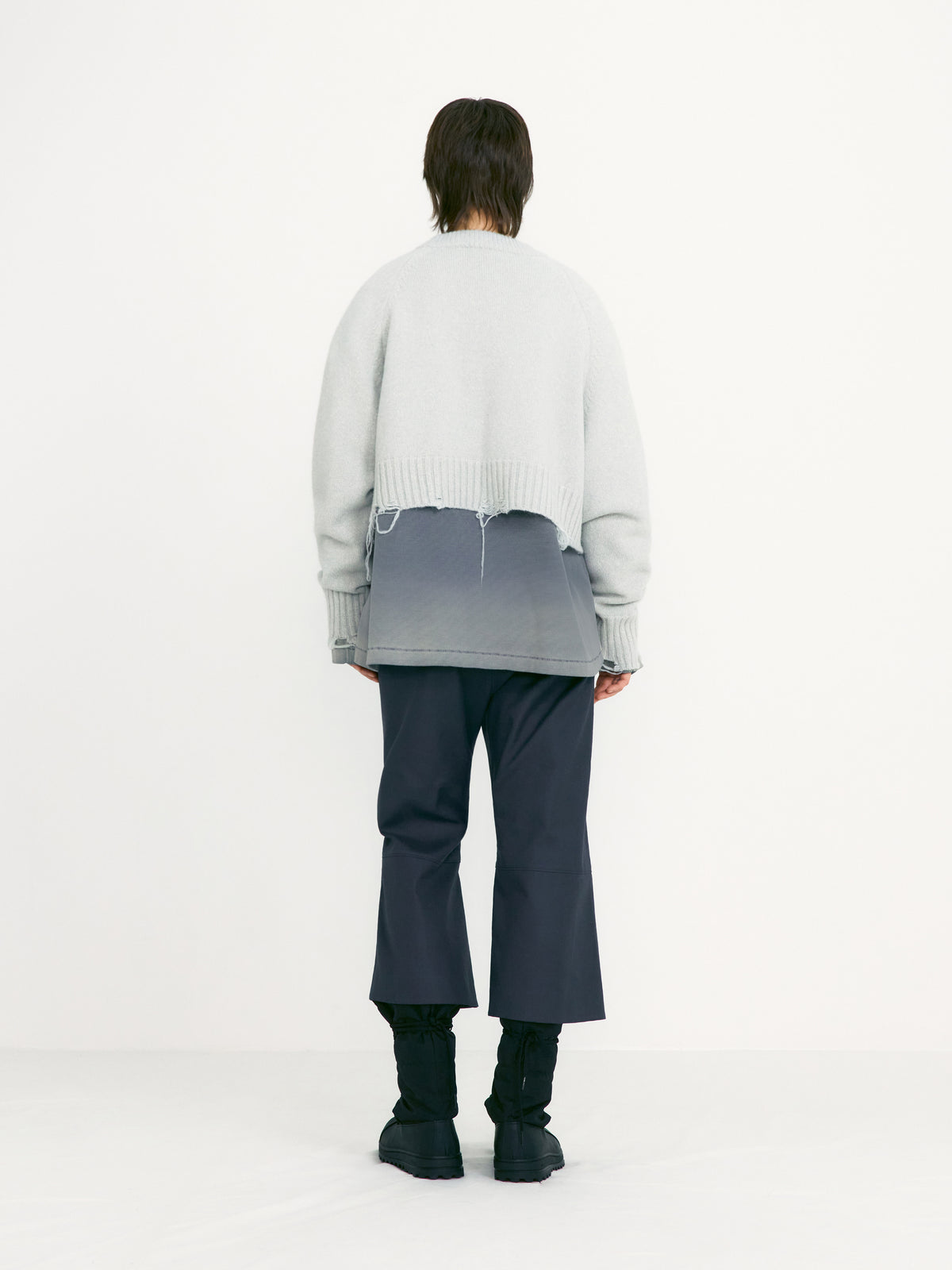 Low Classic Capri Pants Greyish Blue