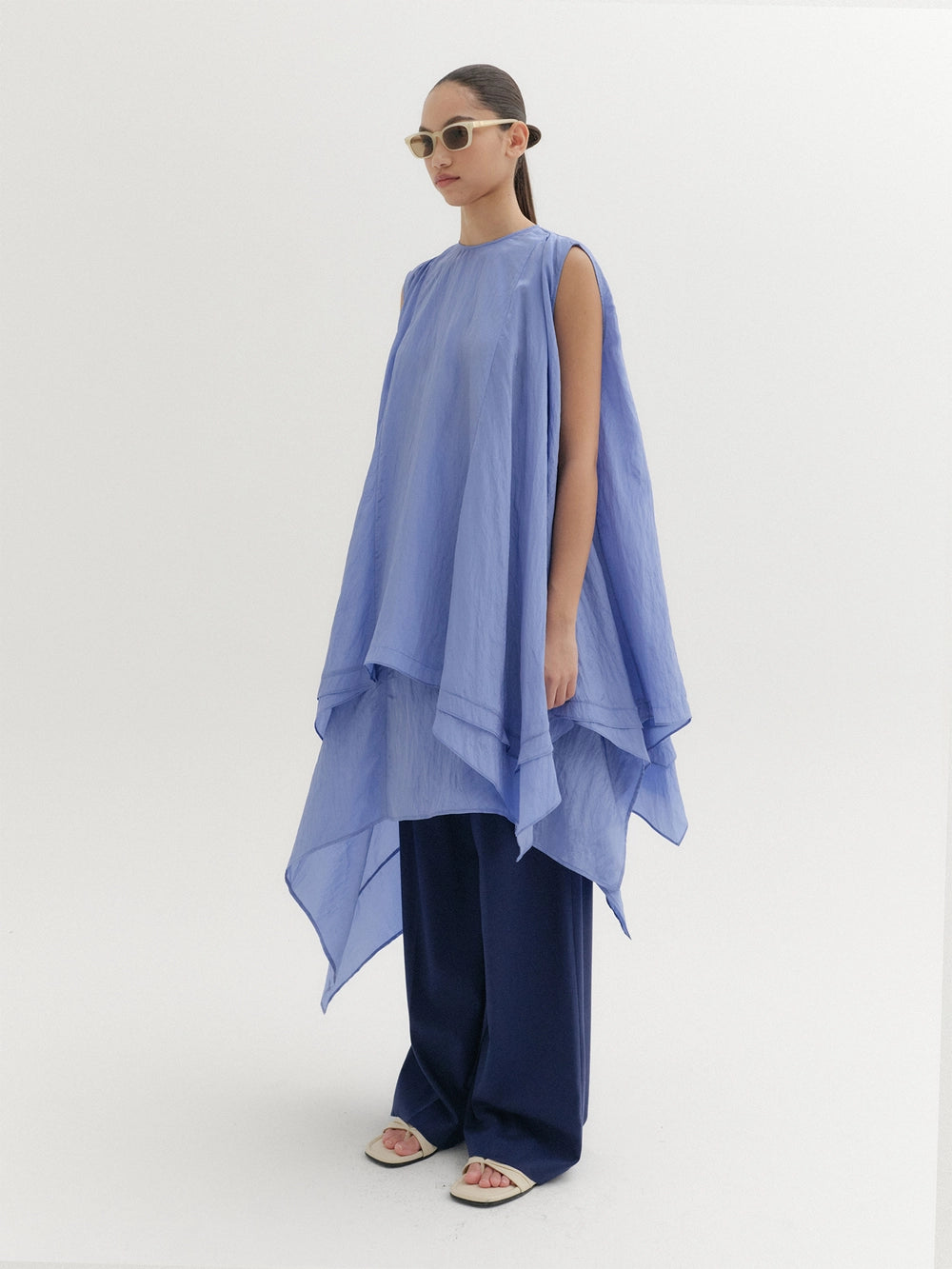 EENK Asymmetrical Wrap Skirt - Purple