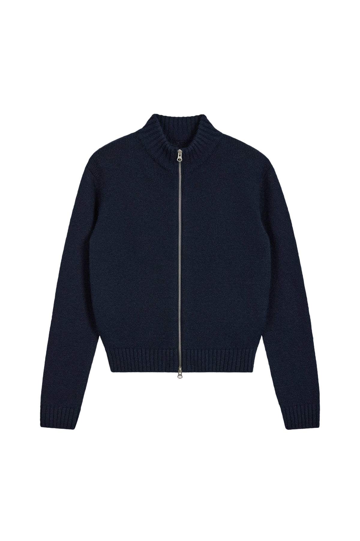 Emis Heart Logo Zip Cardigan-Navy