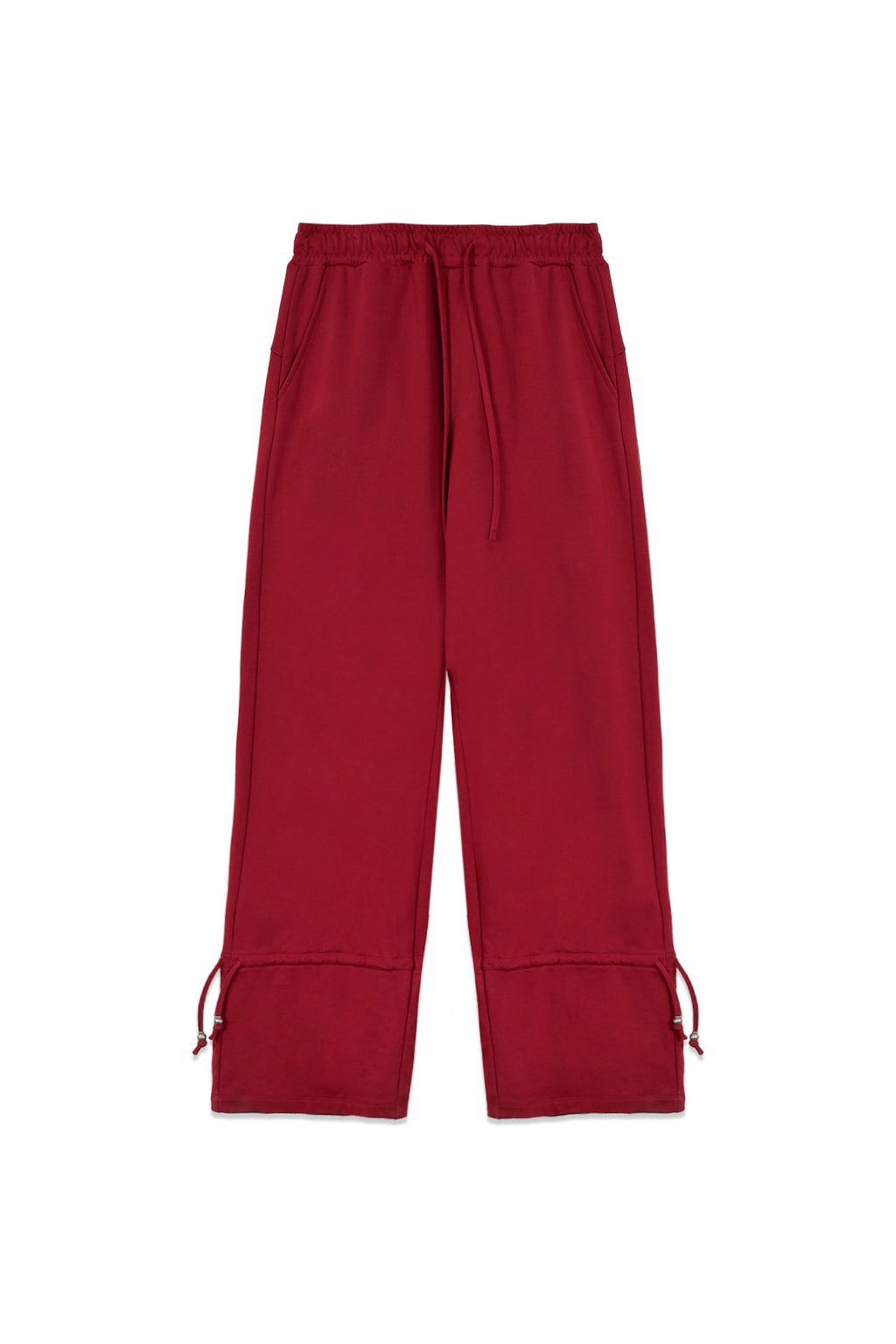 [matinkim] STRING DETAIL SWEATPANTS IN RED