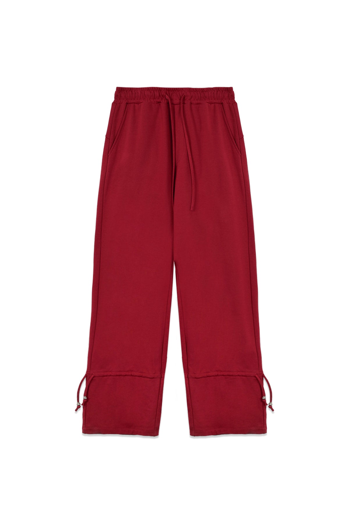 [matinkim] STRING DETAIL SWEATPANTS IN RED