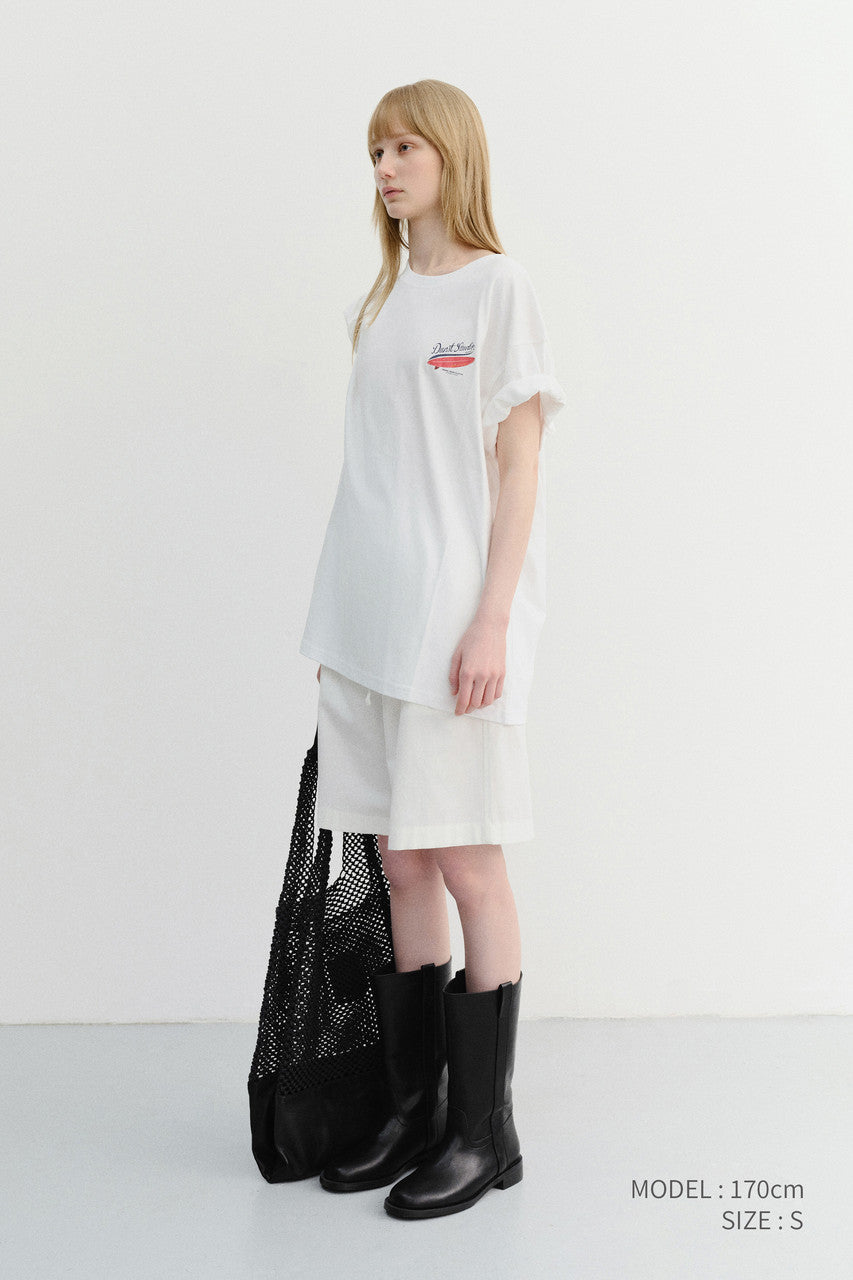 Dunst Unisex Pajama Bermuda Shorts White