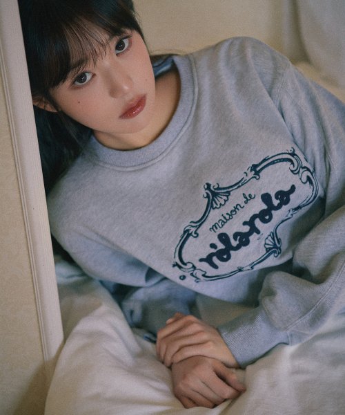 VINTAGE LOGO SWEATSHIRT MELANGE GRAY