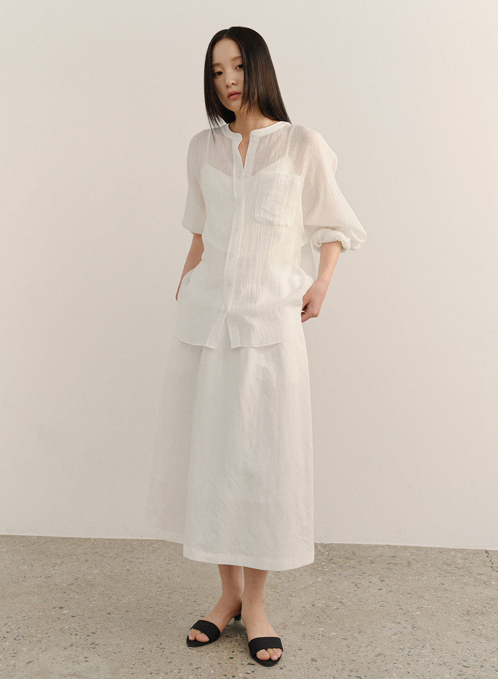Kindersalmon Natacha Skirt Porcelain