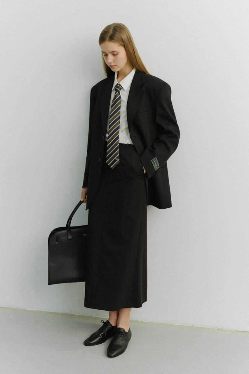 Dunst H-Line Maxi Skirt Black