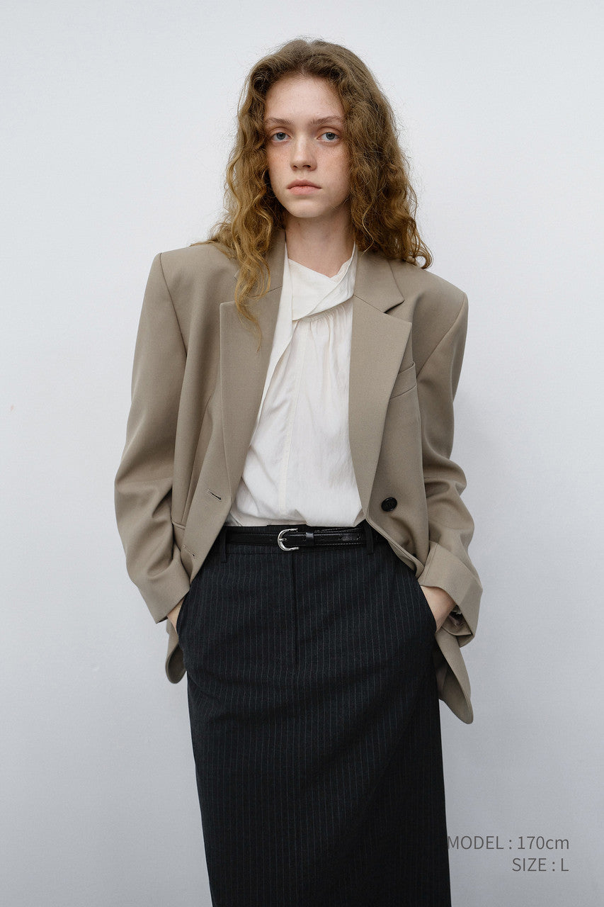 Dunst Essential 2 Button Wool Blazer Sand Beige