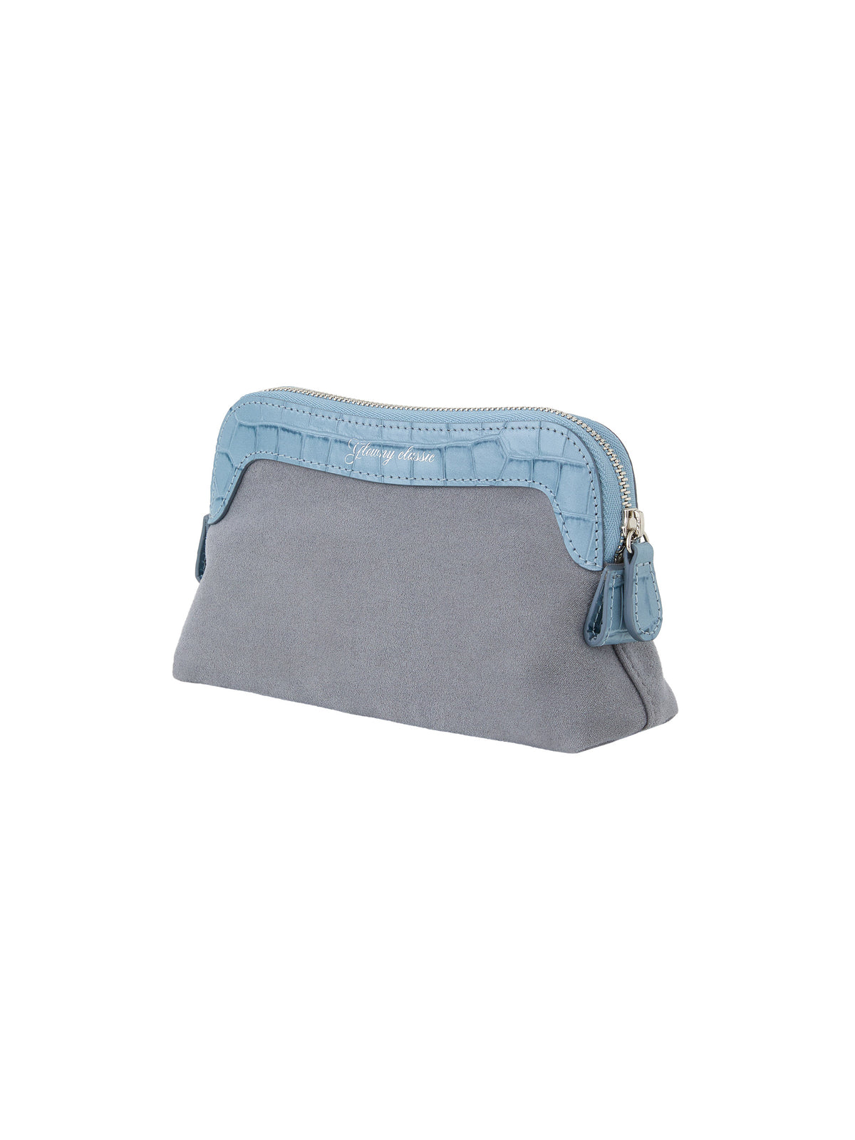 GLOWNY G Crack Leather Pouch (Blue)