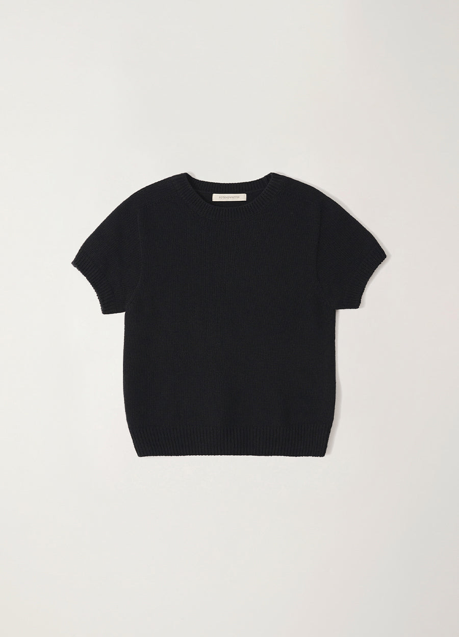 Nothing Written Puno short sleeve knit (Black)