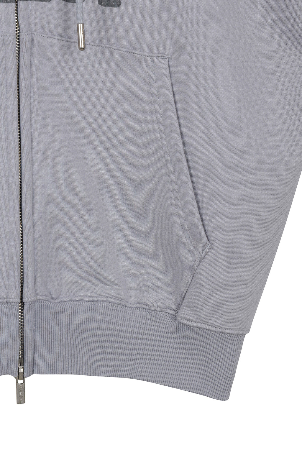 [matinkim] GRAFFITI ARTWORK HOODY ZIP UP IN SMOKE BLUE