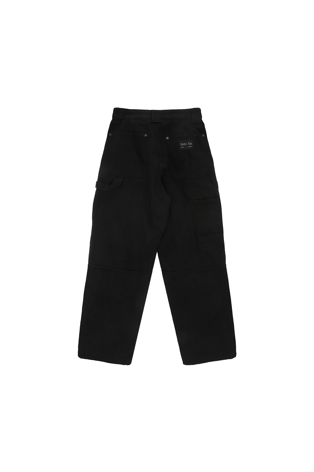 [matinkim] DOUBLE SIDE CARPENTER DENIM PANTS IN BLACK