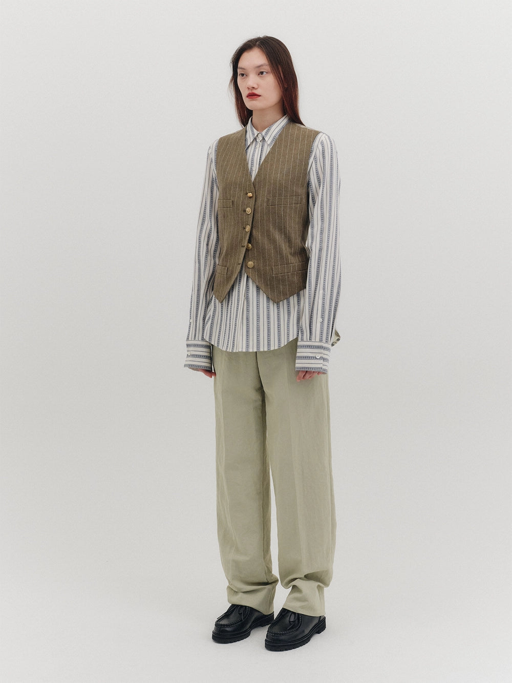 EENK Tailored Vest - Khaki