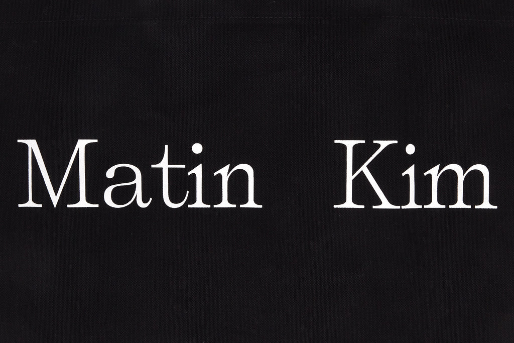 [matinkim] MATIN LOGO ECOBAG IN BLACK