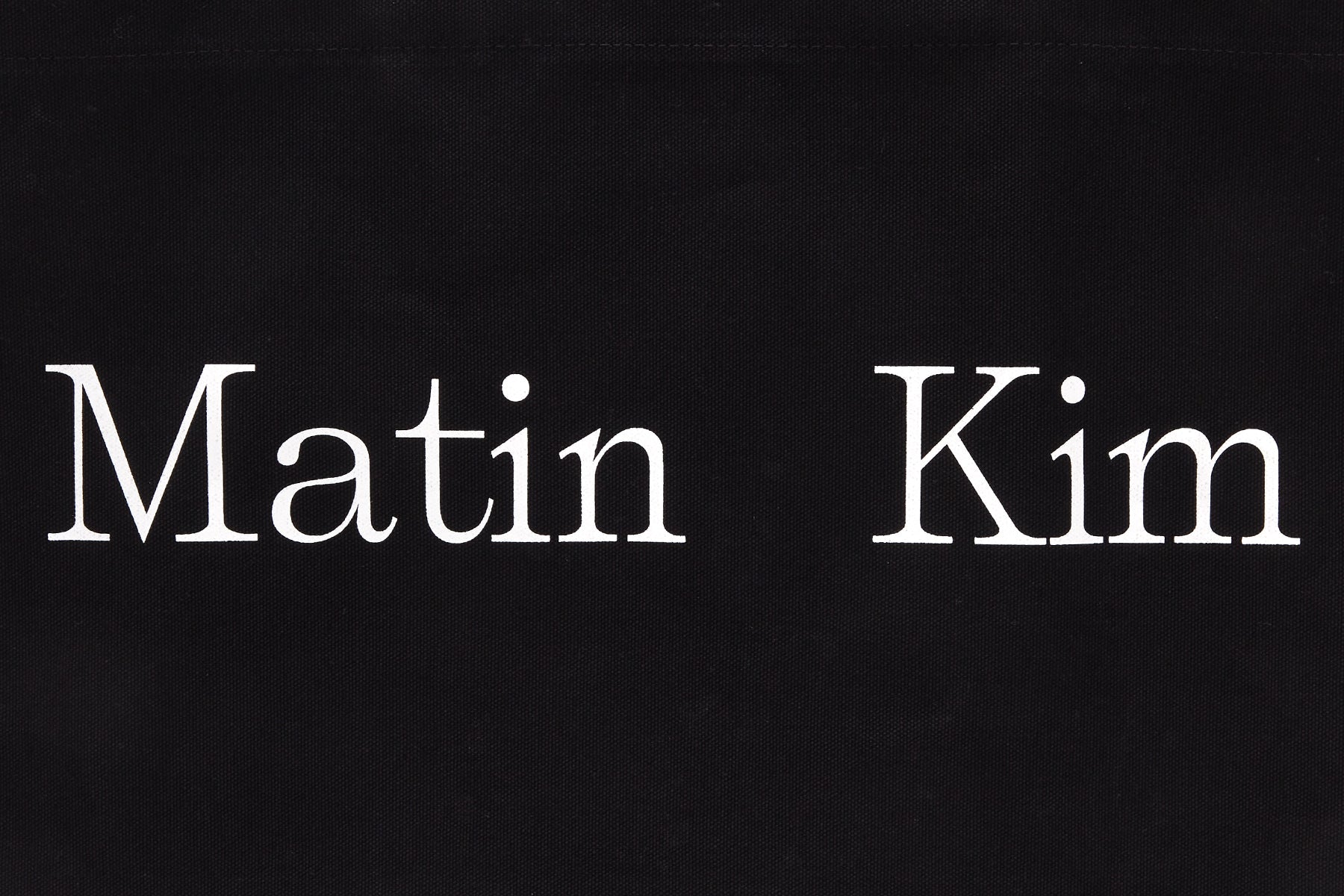 [matinkim] MATIN LOGO ECOBAG IN BLACK