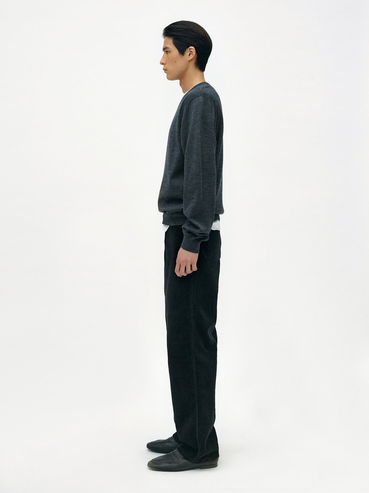 Nothing Written Morrow corduroy pants (Jet black) (Pre-order, ships from Oct 27)