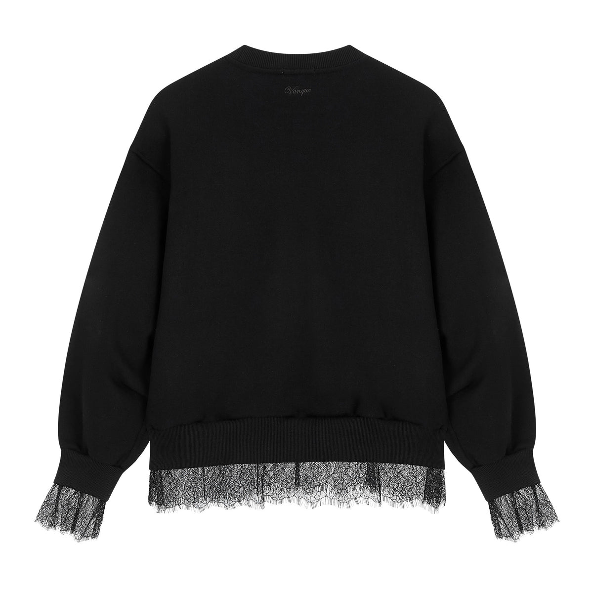 Vunque Romantic Goth Sweatshirt Black
