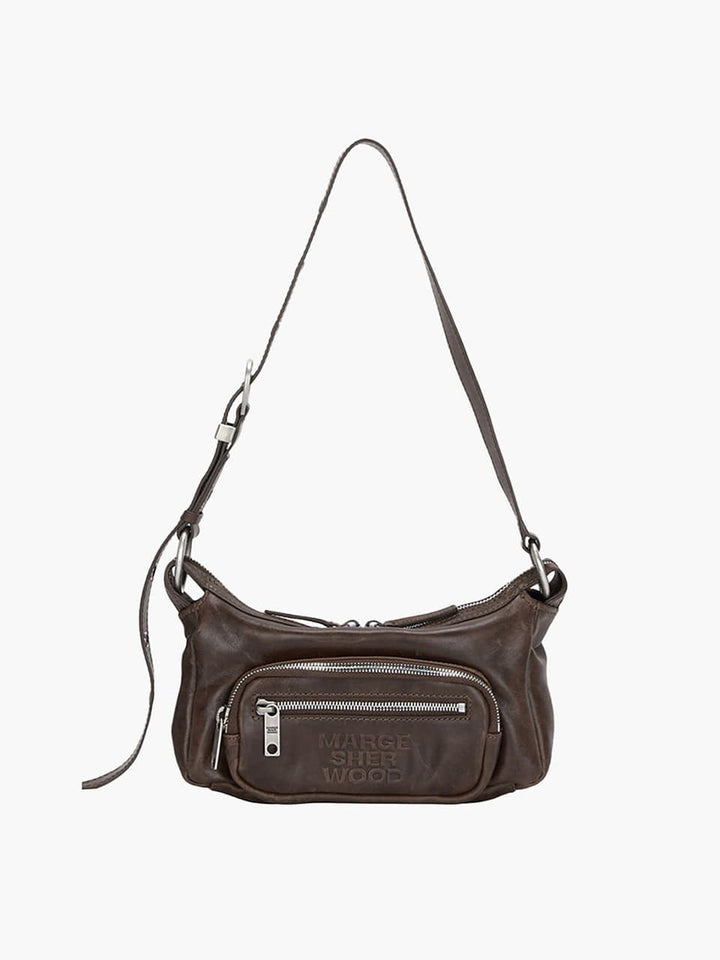 Margesherwood Outpocket Hobo Mini washed brown pull-up