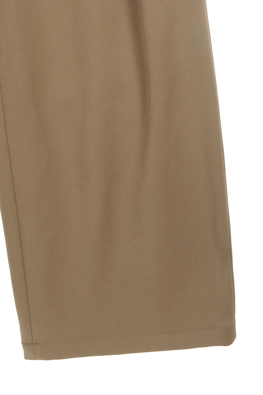 [matinkim] TUCK POCKET POINT WIDE PANTS IN DARK BEIGE