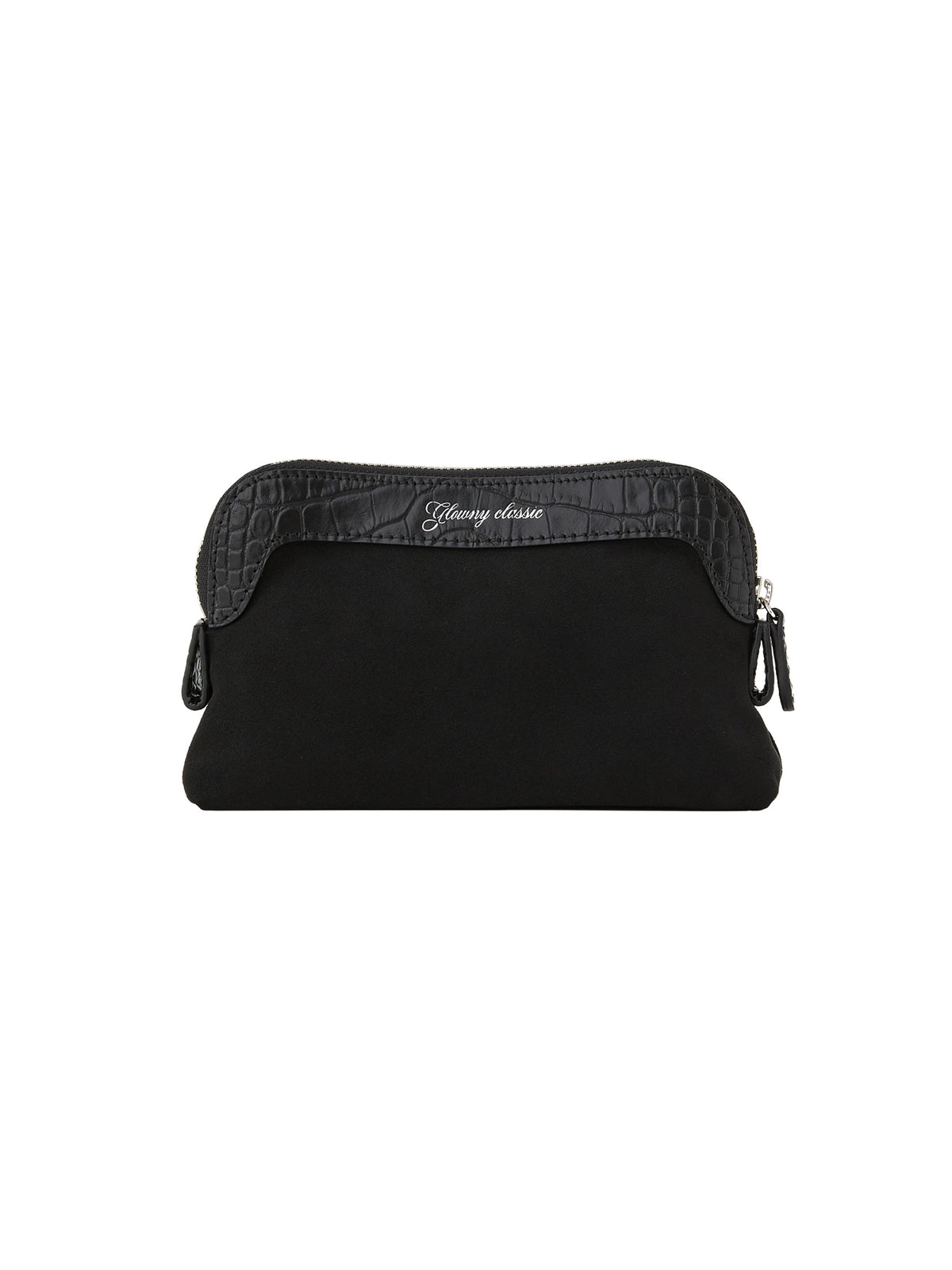 GLOWNY G Crack Leather Pouch (Black)