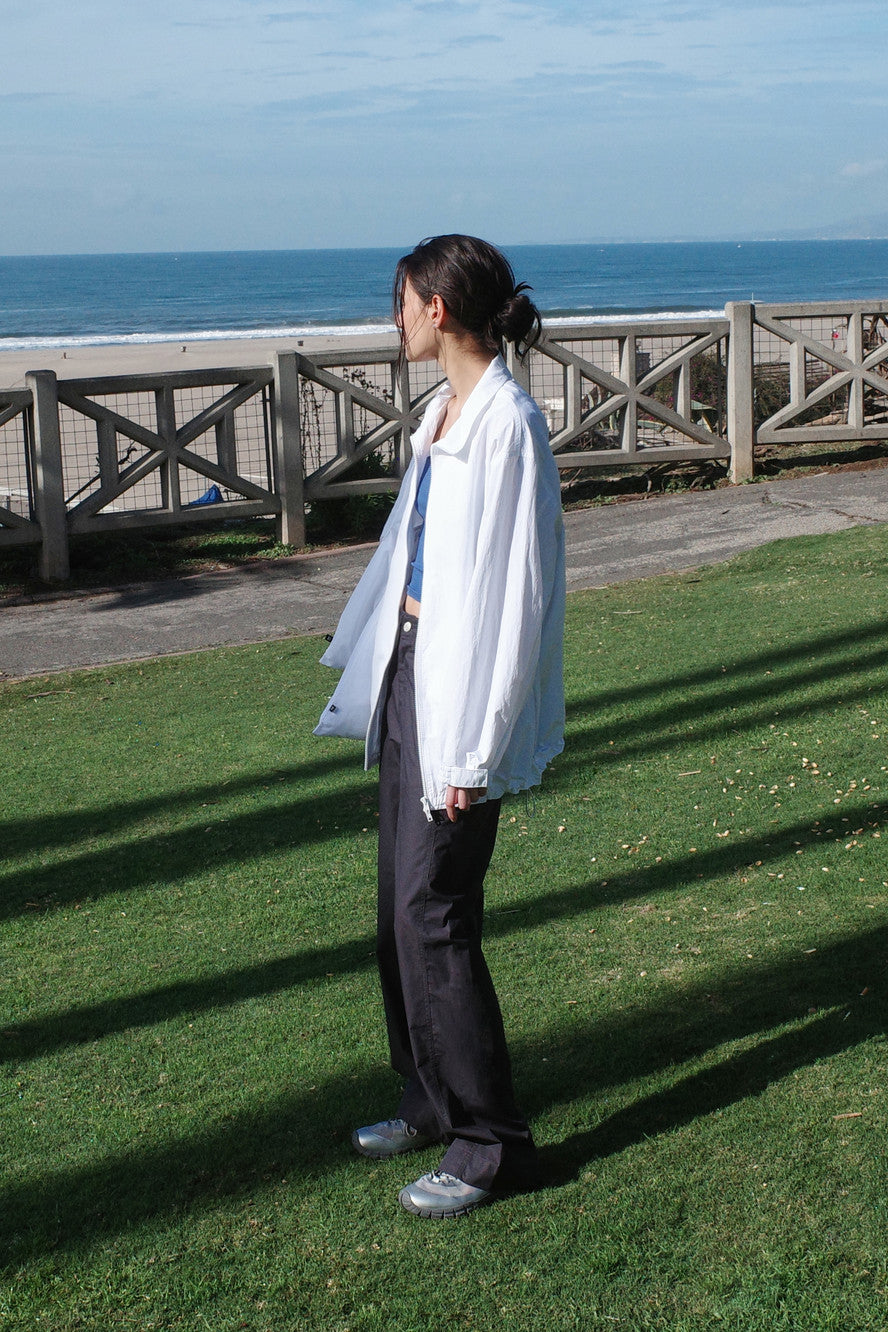 Low Classic Paper Straight-Fit Pants Charcoal