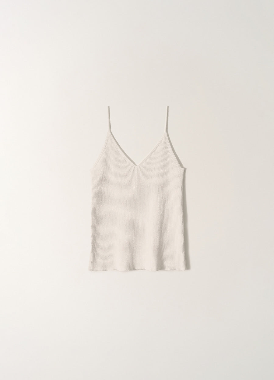 Nothing Written Esme rib-knitted cami (White)
