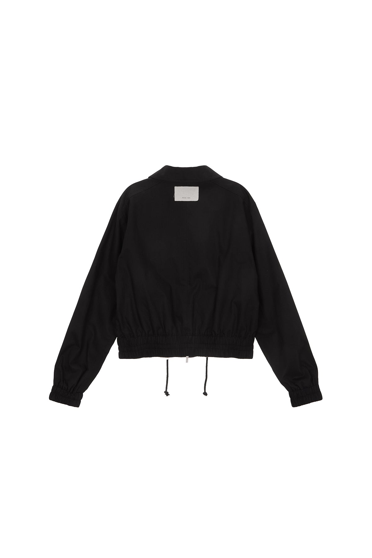 Matinkim Curvy String Crop Blouson IN Black