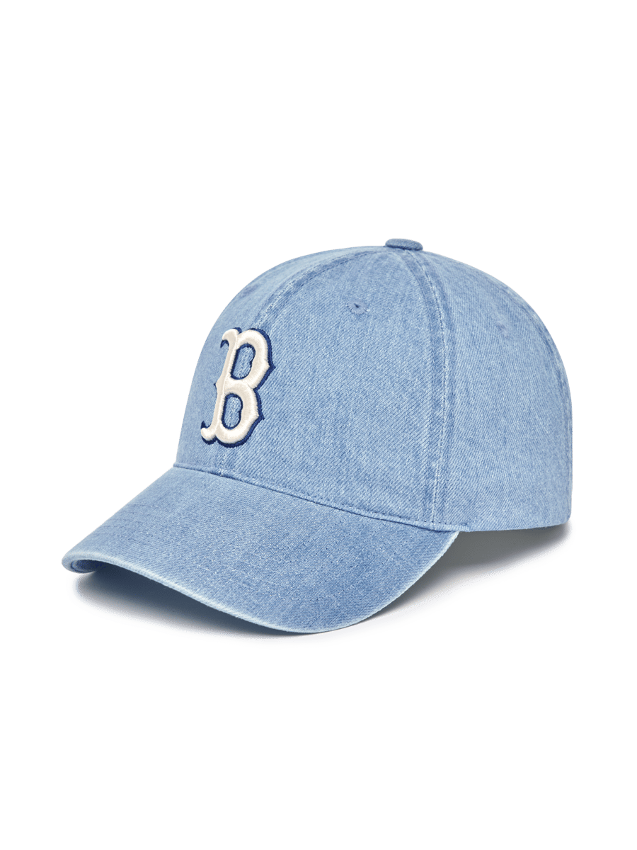 Denim Unstructured Baseball Cap Boston Red Sox