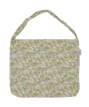 PASTEL FLOWER CORDUROY ECO BAG-YELLOW GREEN