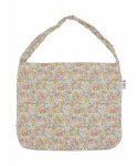 PASTEL FLOWER CORDUROY ECO BAG-PINK