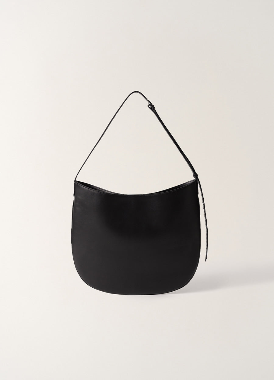 Nothing Written Flat round bag (Black)
