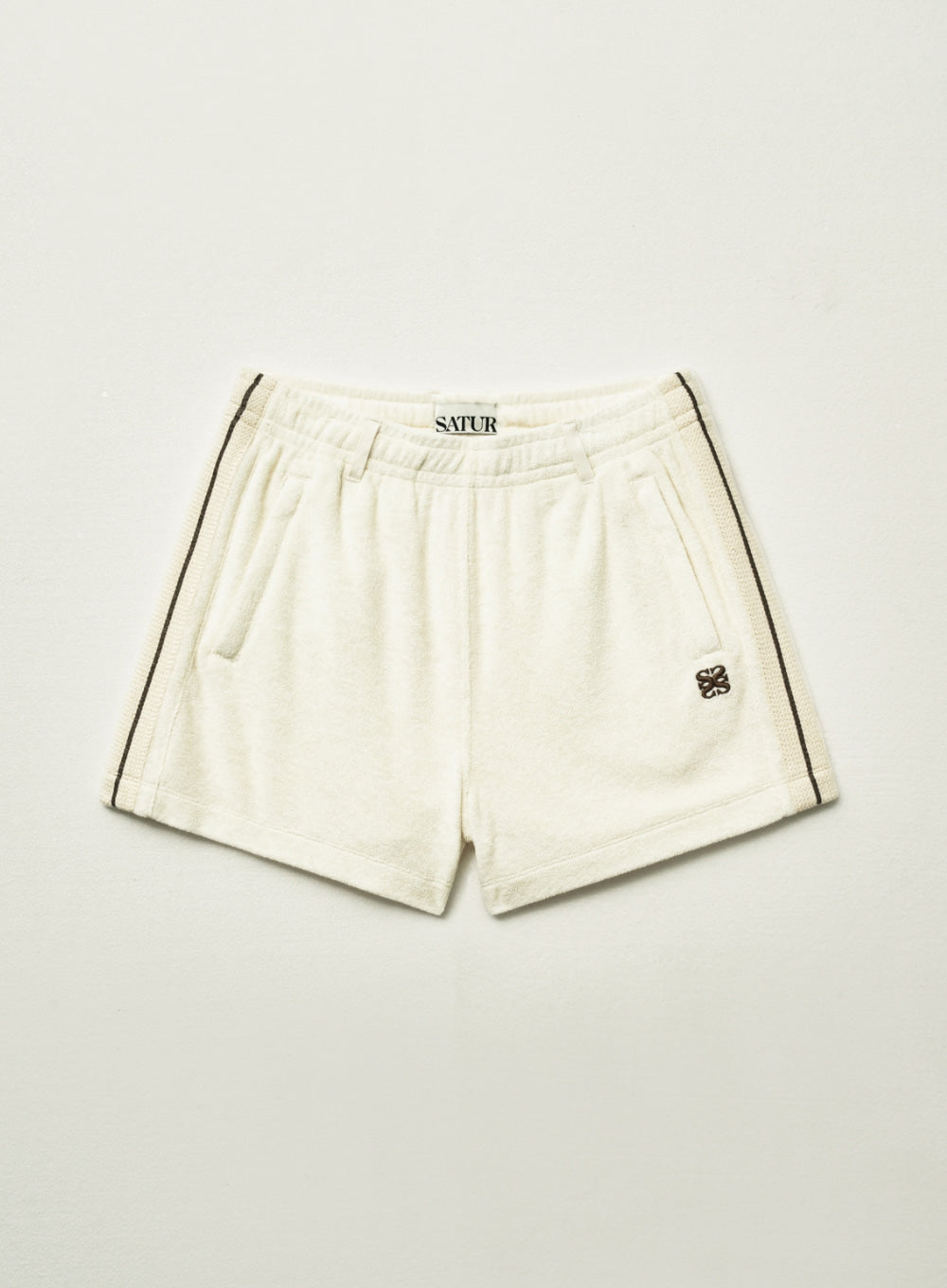 [satur] (W) Lawton Terry Shorts - Cream