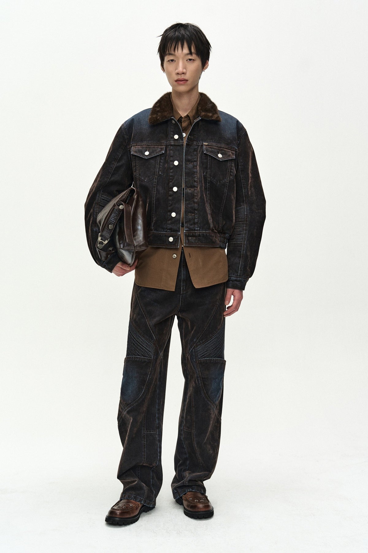 Andersson Bell Unisex Rodeo Biker Wide-Leg Jeans