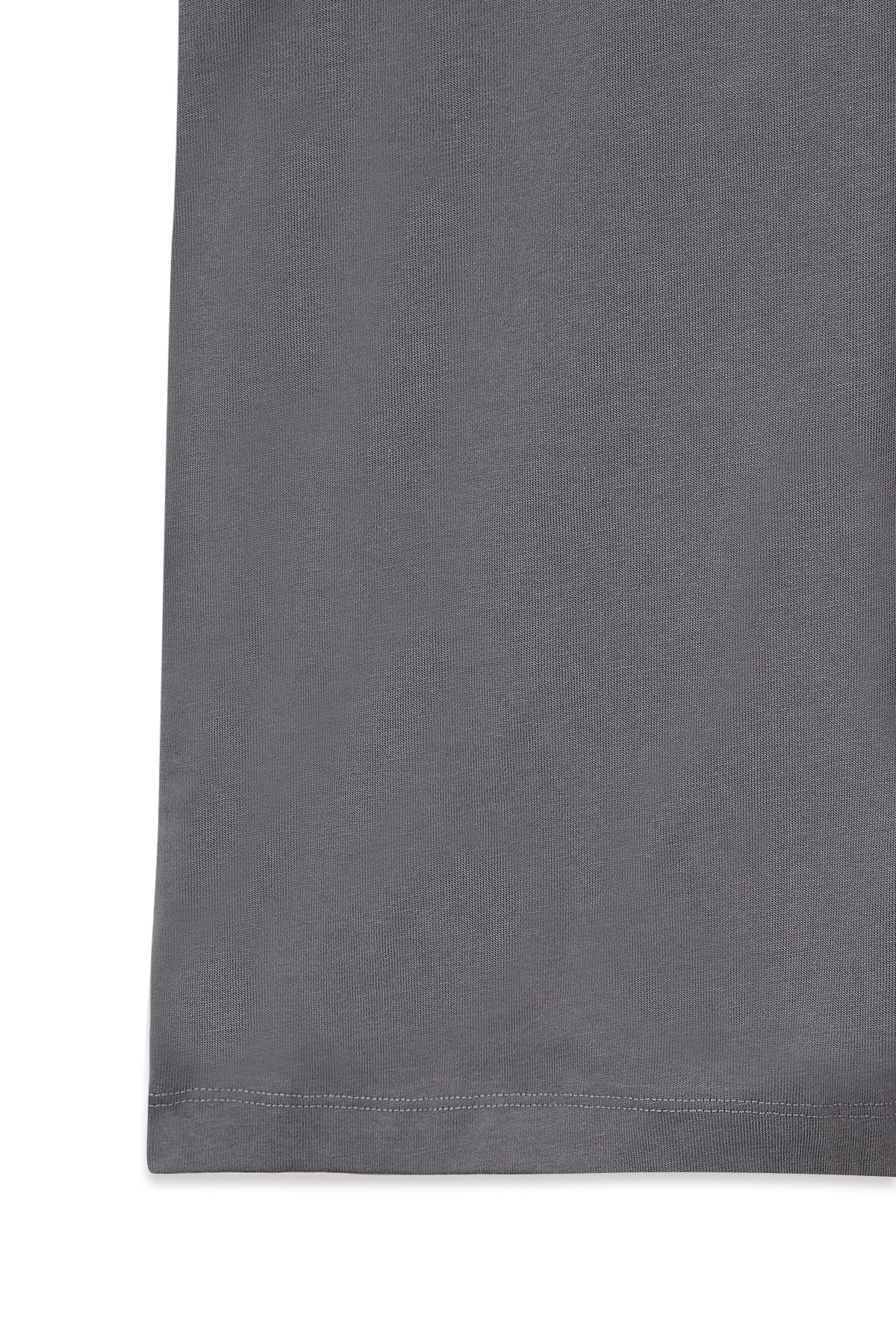 [matinkim] VINTAGE LOGO GRAPHIC TOP IN CHARCOAL