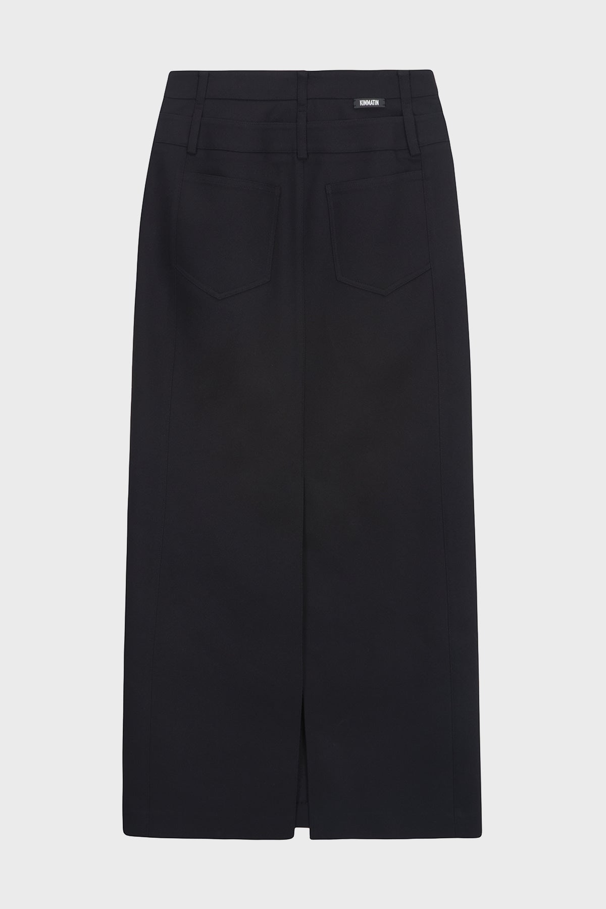 Matinkim Back Double Waist Maxi Skirt IN Black