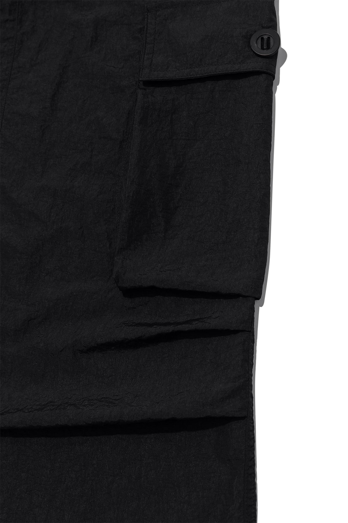Matinkim String Nylon Cargo Skirt IN Black