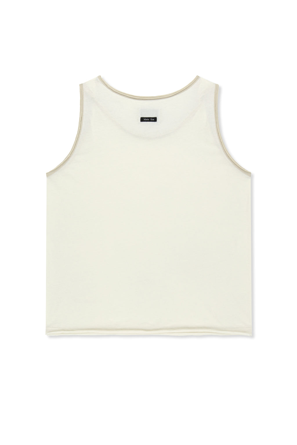 Matinkim Matin Kim Twist Shoulder Sleeveless Top IN Cream