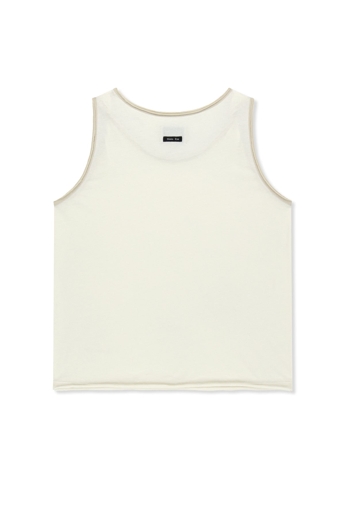 Matinkim Matin Kim Twist Shoulder Sleeveless Top IN Cream