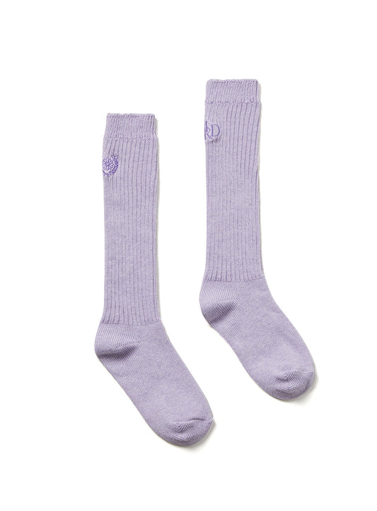 LONG SOCKS MRD LOGO_LAVENDER PURPLE