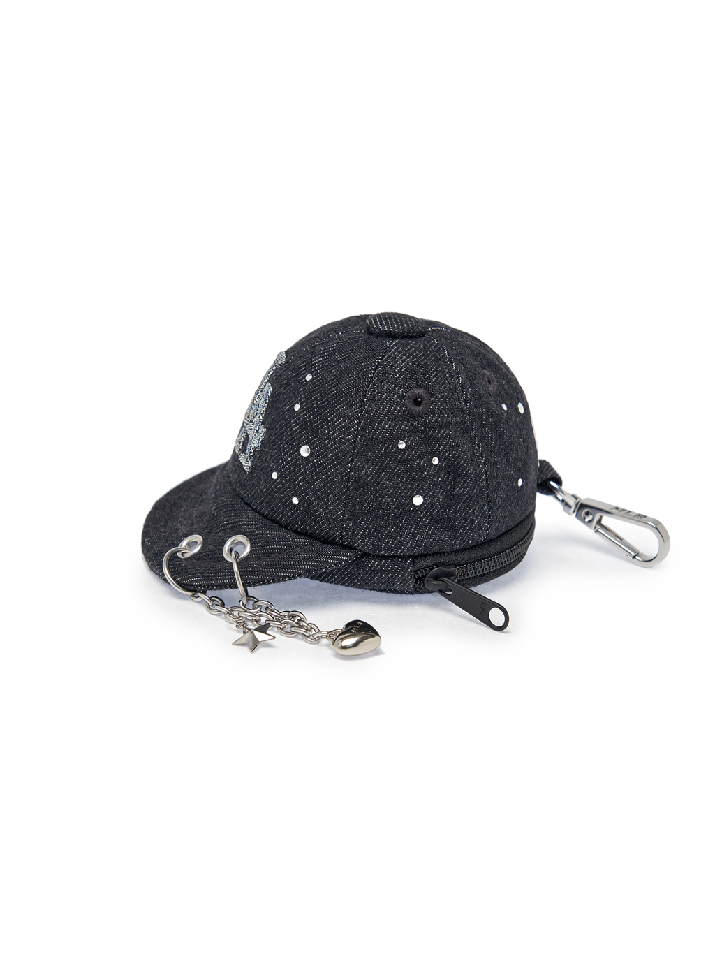 MLB Korea Basic Denim Point Ballcap Pouch Keyring