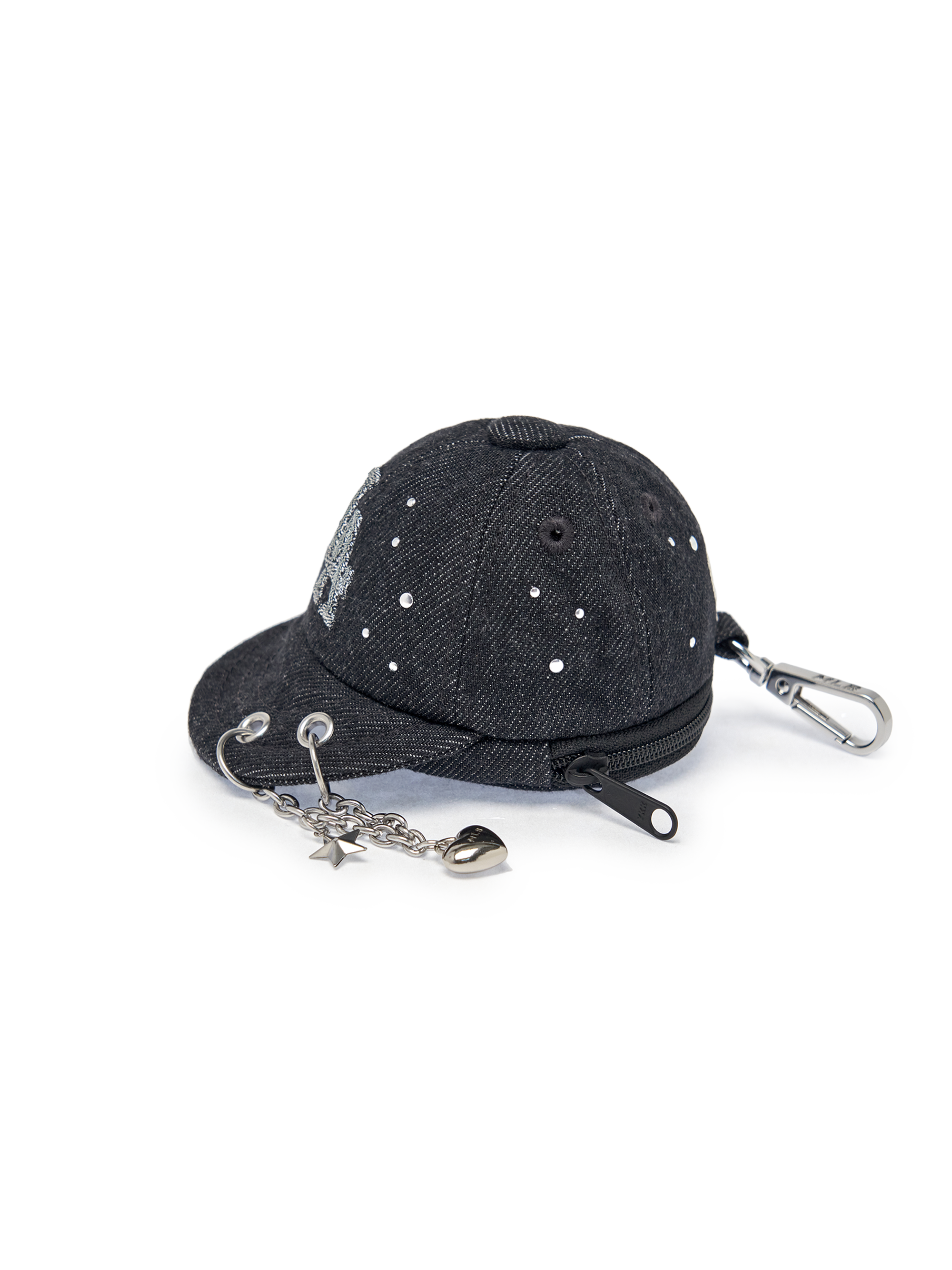 MLB Korea Basic Denim Point Ballcap Pouch Keyring
