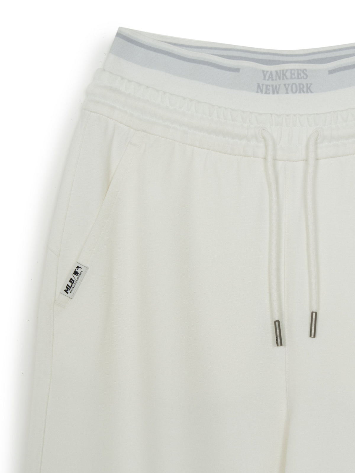 MLB Korea Women's Basic Double Waisted Semi Wide Hip Pants