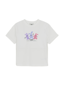 Mlb Women's Small Bunny Graphic Slim Semi Crop T-shirts