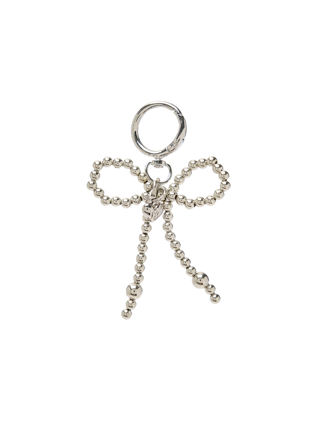 MLB Korea Double Beads Ribbon Charm Keyring