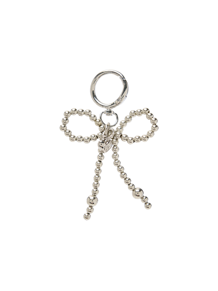 Mlb Double Beads Ribbon Charm Keyring