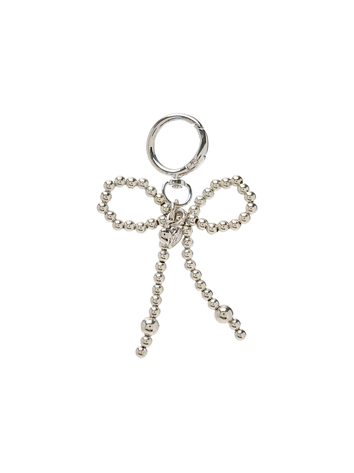 Mlb Double Beads Ribbon Charm Keyring