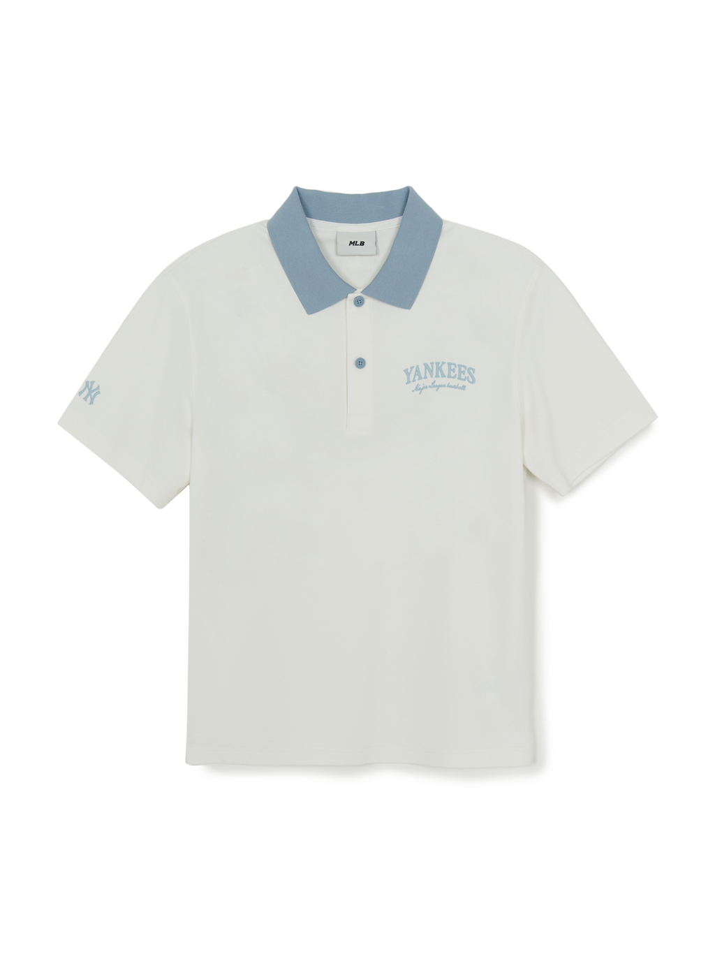 [mlb korea] Basic Small Letter Comfortable Fit Polo T-Shirts