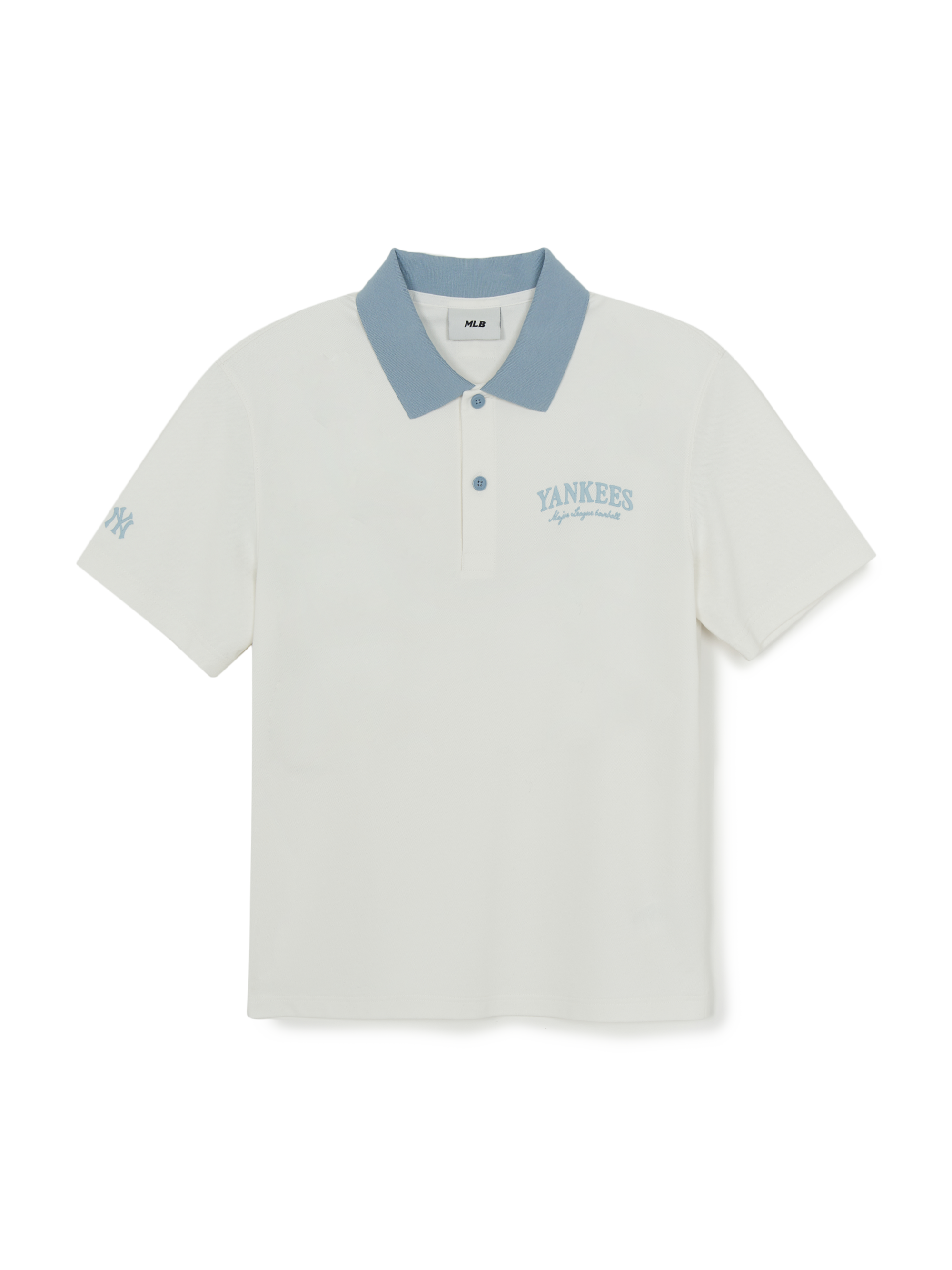 [mlb korea] Basic Small Letter Comfortable Fit Polo T-Shirts