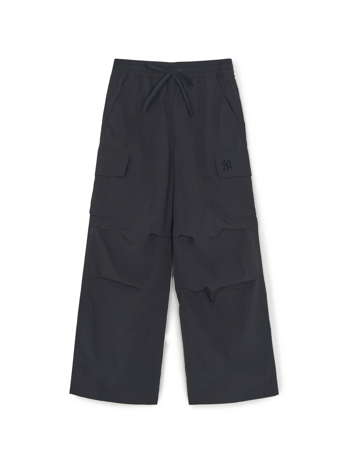 MLB Korea Women's Gorpcore Glossy High Waist Cargo Wide Flare Pants